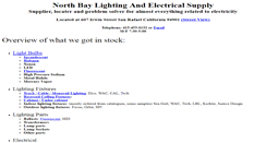 Desktop Screenshot of northbaylighting.com